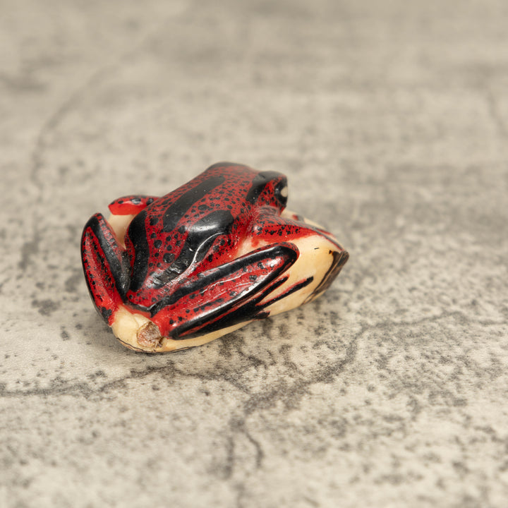 Vintage Poison Dart Tagua Nut Carving