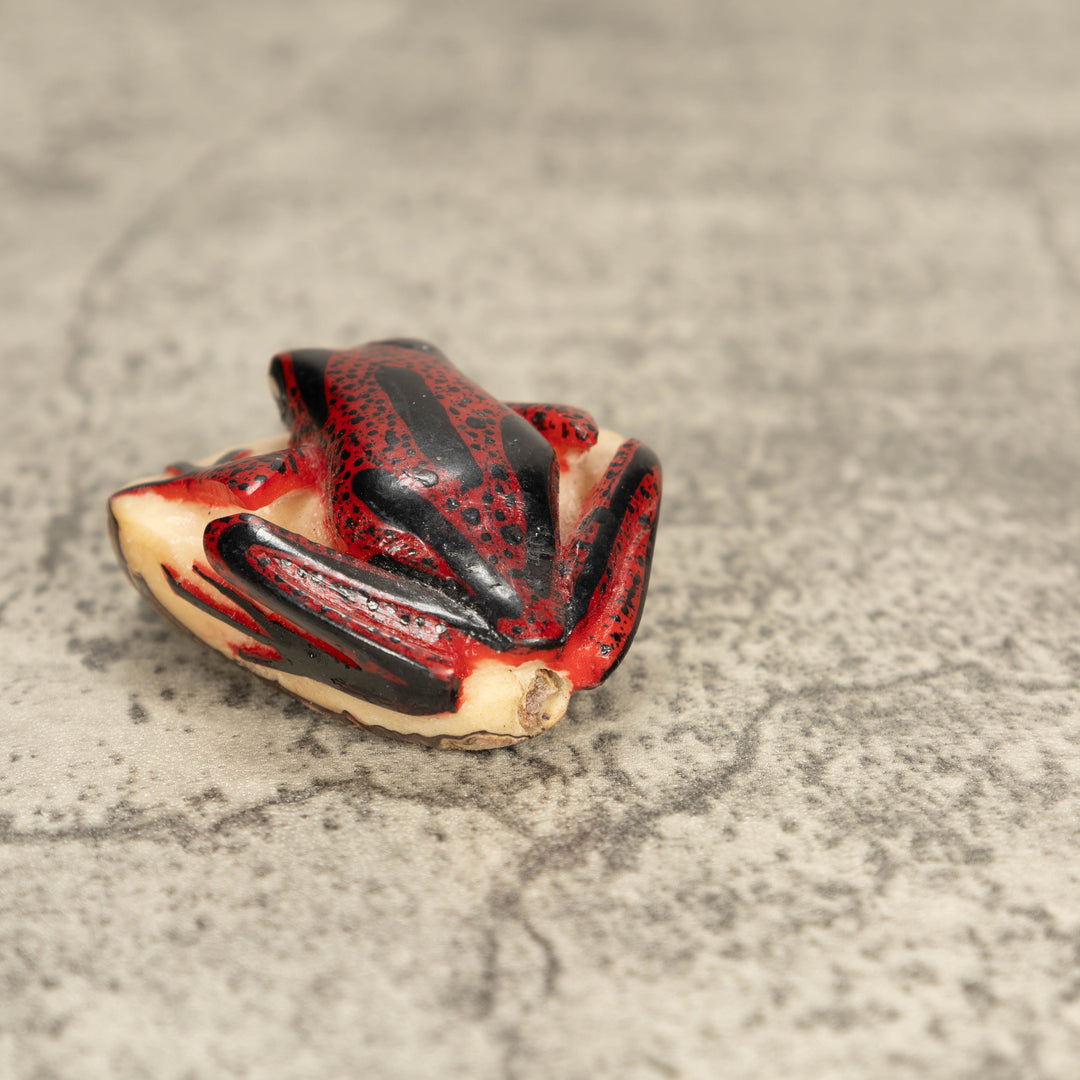 Vintage Poison Dart Tagua Nut Carving