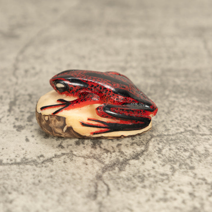 Vintage Poison Dart Tagua Nut Carving