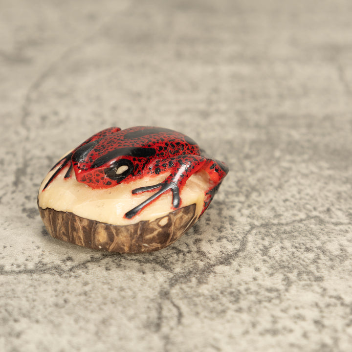 Vintage Poison Dart Tagua Nut Carving