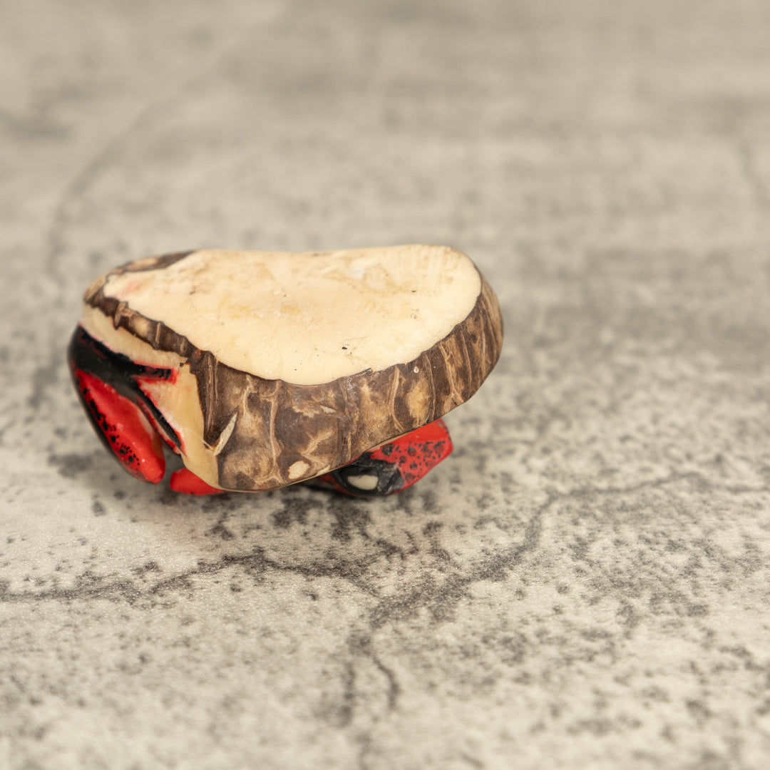 Vintage Poison Dart Tagua Nut Carving