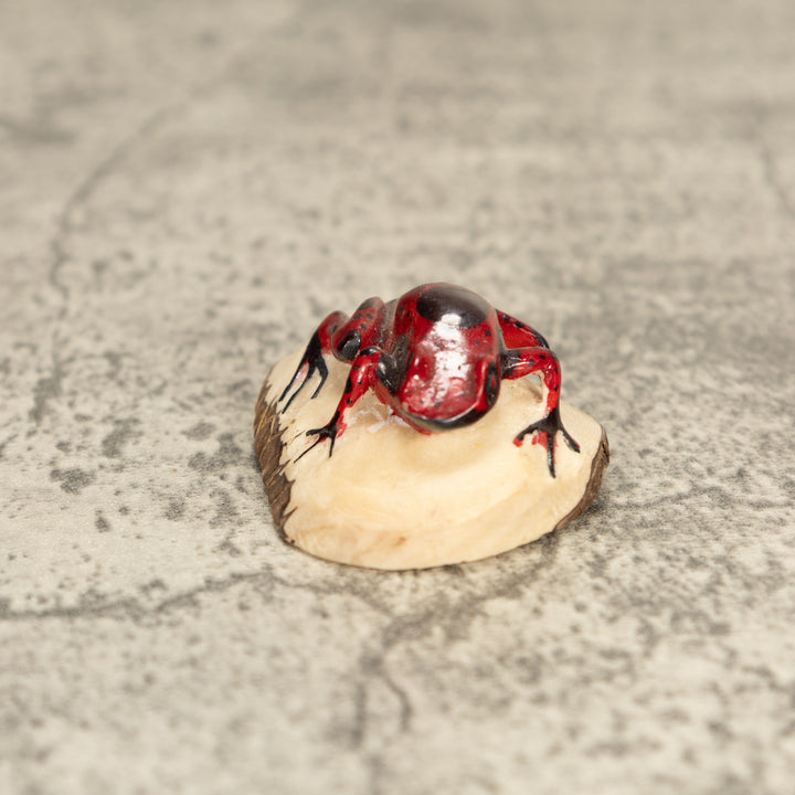 Vintage Poison Dart Tagua Nut Carving