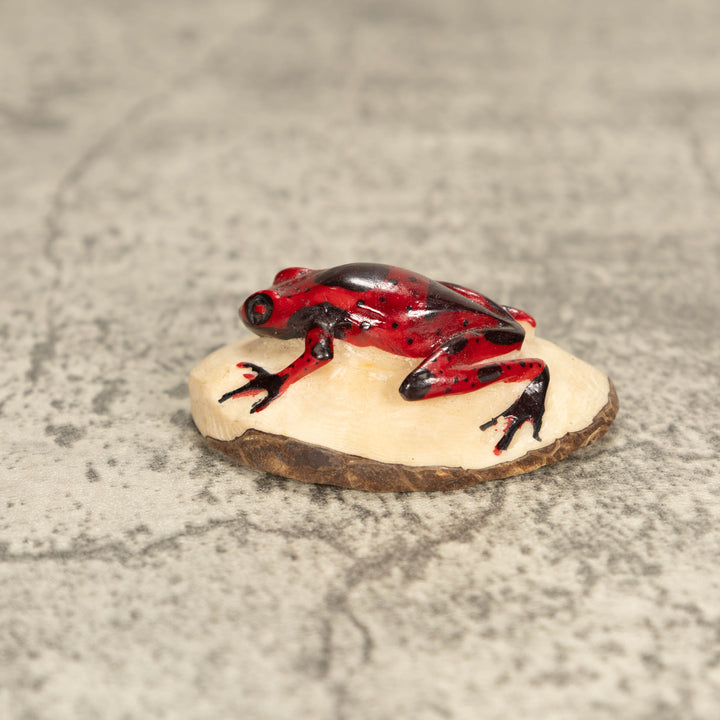 Vintage Poison Dart Tagua Nut Carving