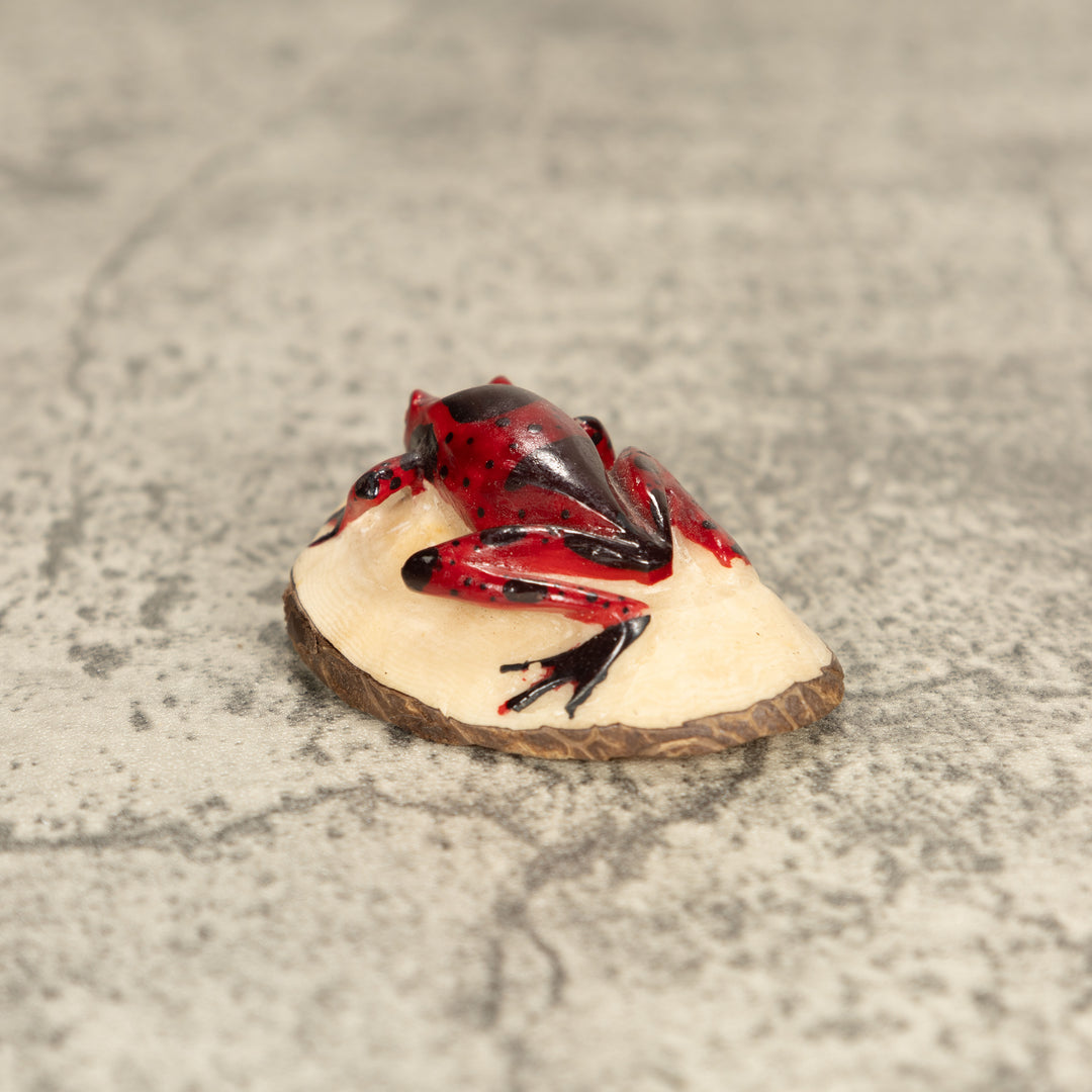 Vintage Poison Dart Tagua Nut Carving