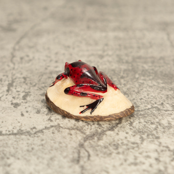 Vintage Poison Dart Tagua Nut Carving