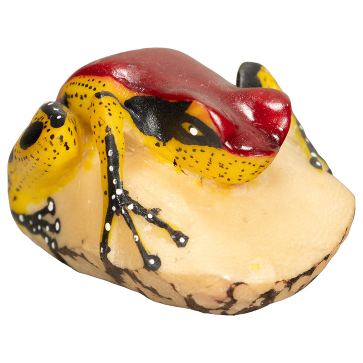 Vintage Poison Dart Tagua Nut Carving