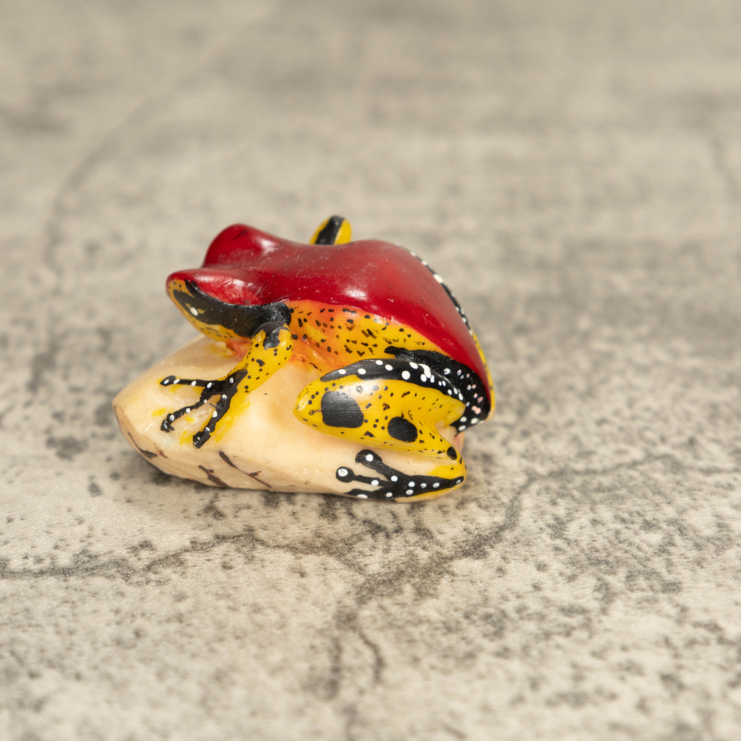 Vintage Poison Dart Tagua Nut Carving