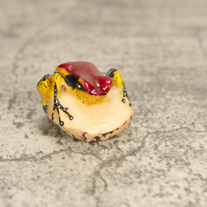 Vintage Poison Dart Tagua Nut Carving