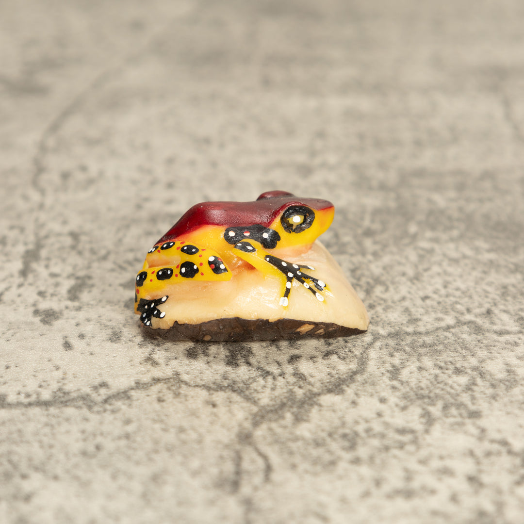 Vintage Poison Dart Tagua Nut Carving