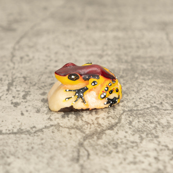 Vintage Poison Dart Tagua Nut Carving