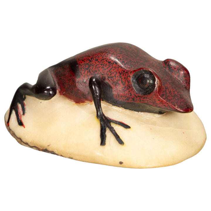 Vintage Poison Dart Tagua Nut Carving