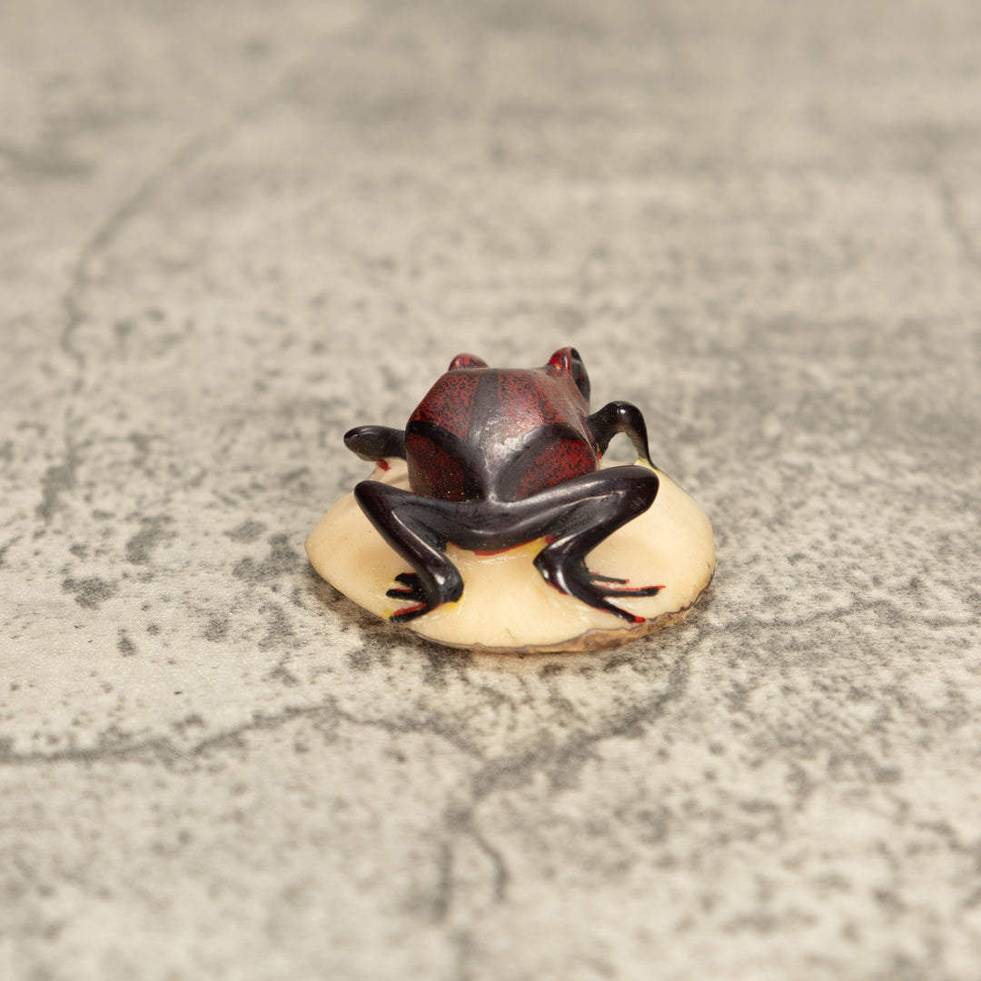 Vintage Poison Dart Tagua Nut Carving