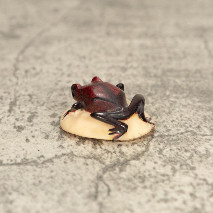 Vintage Poison Dart Tagua Nut Carving