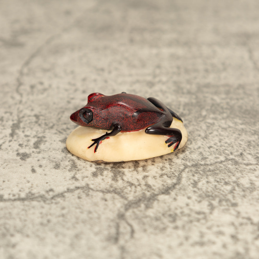 Vintage Poison Dart Tagua Nut Carving