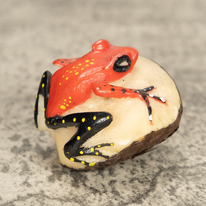 Vintage Poison Dart Tagua Nut Carving