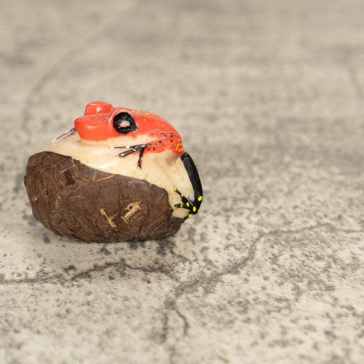 Vintage Poison Dart Tagua Nut Carving