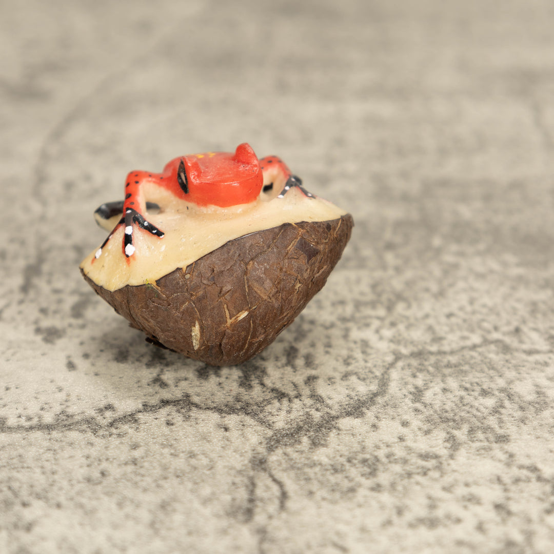 Vintage Poison Dart Tagua Nut Carving