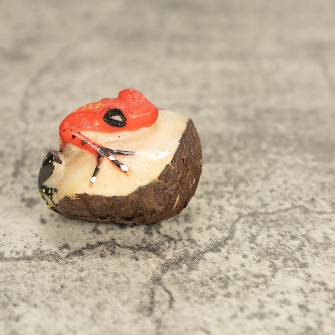 Vintage Poison Dart Tagua Nut Carving