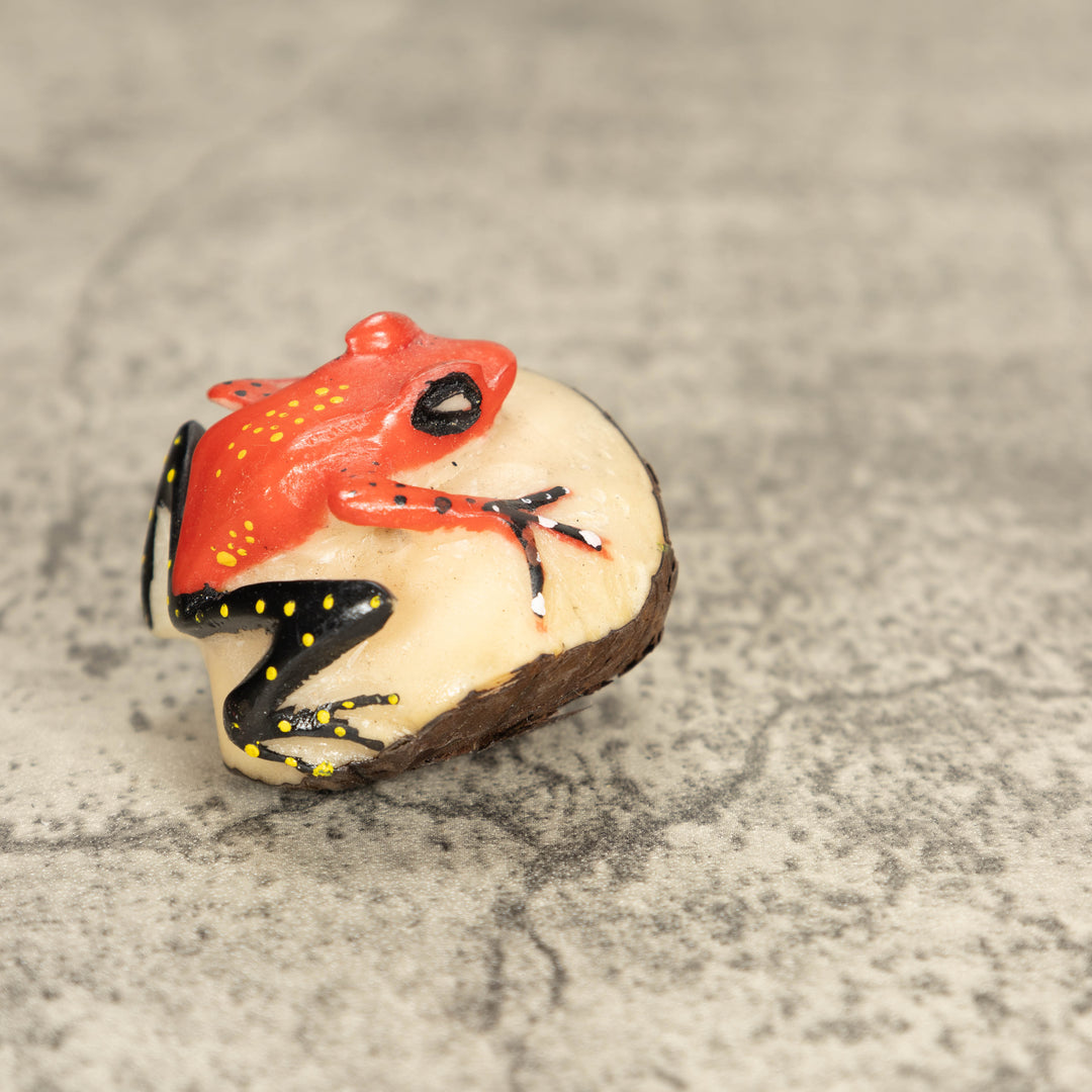 Vintage Poison Dart Tagua Nut Carving