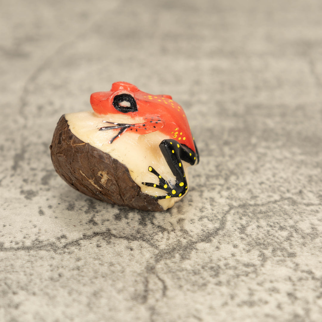 Vintage Poison Dart Tagua Nut Carving