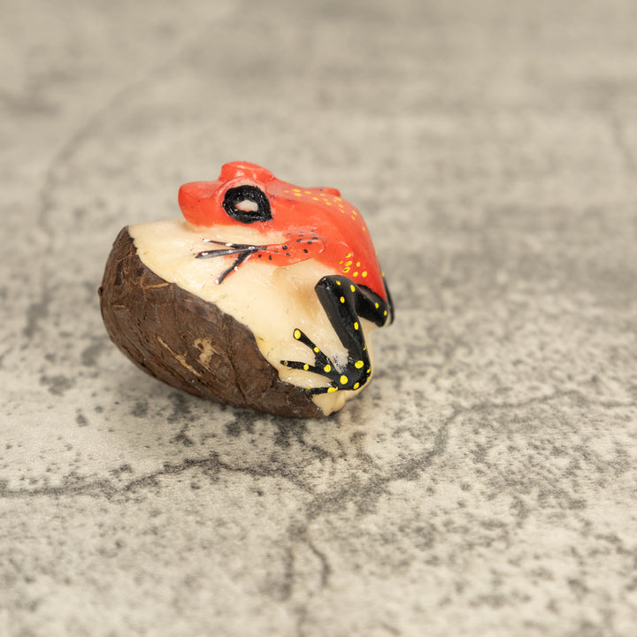 Vintage Poison Dart Tagua Nut Carving