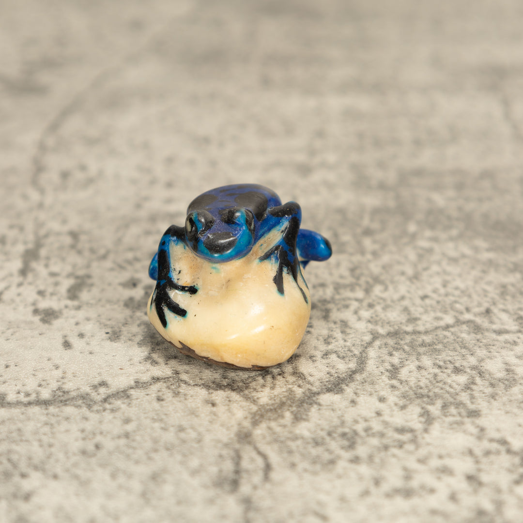 Vintage Poison Dart Tagua Nut Carving