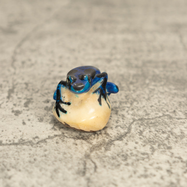 Vintage Poison Dart Tagua Nut Carving