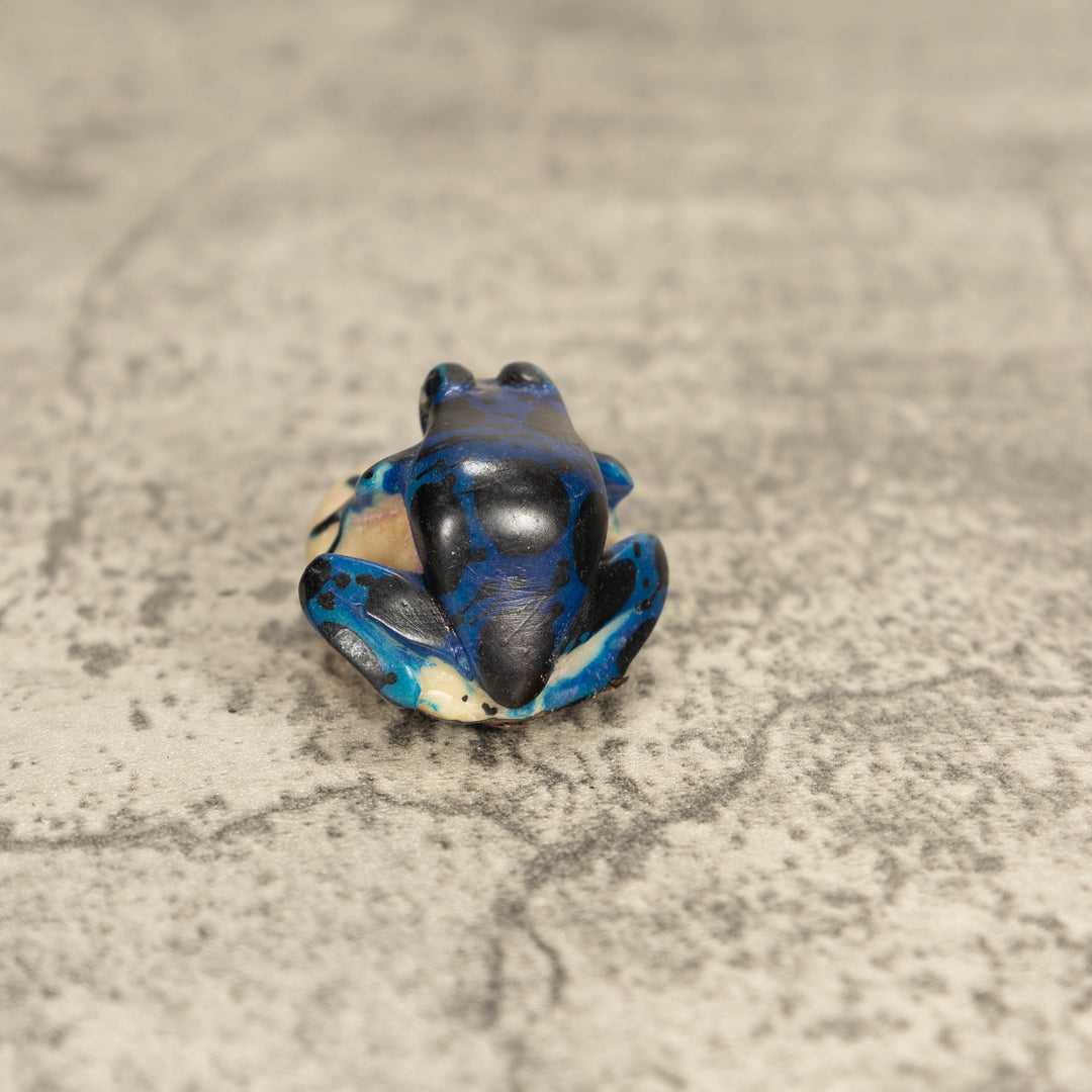 Vintage Poison Dart Tagua Nut Carving