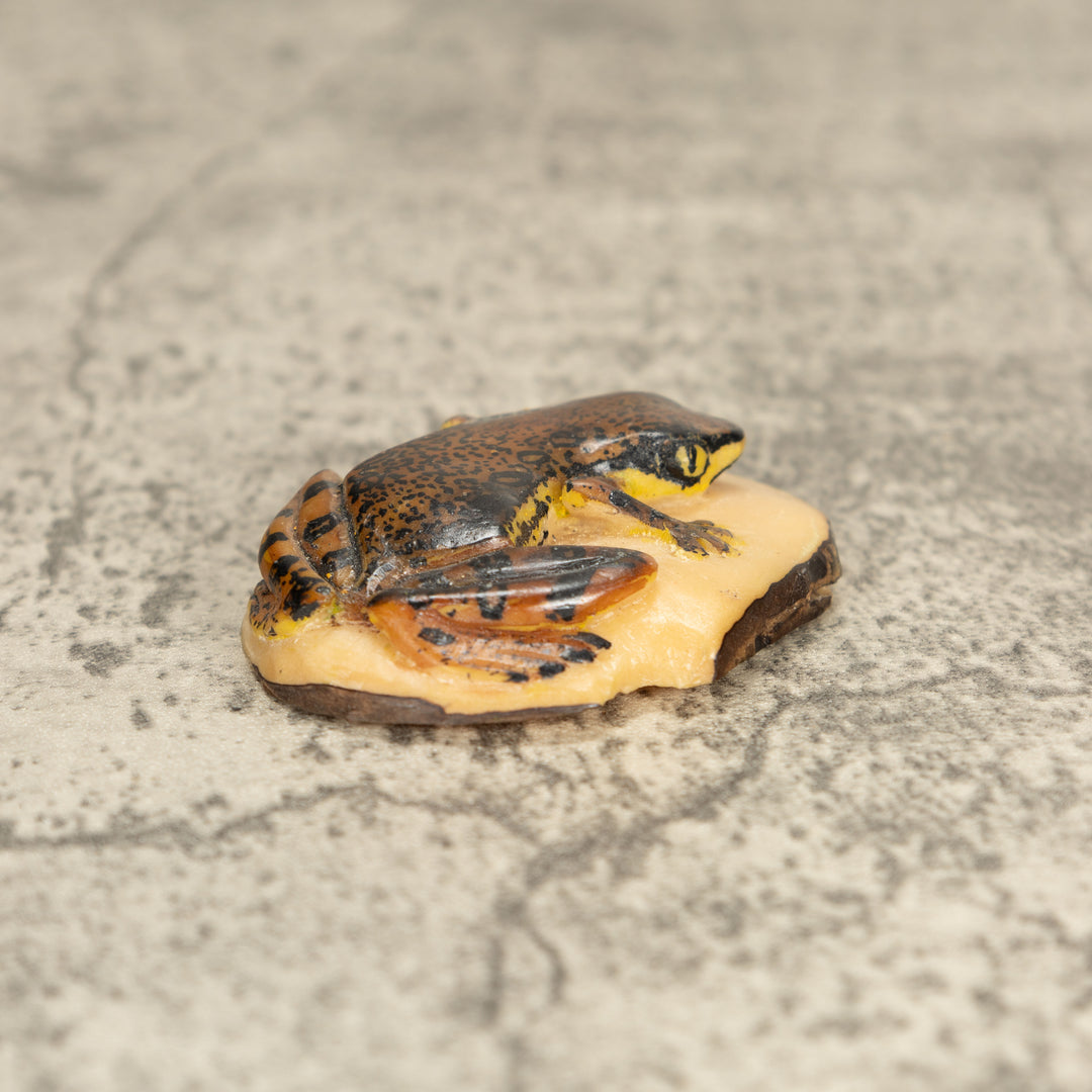 Vintage Poison Dart Tagua Nut Carving