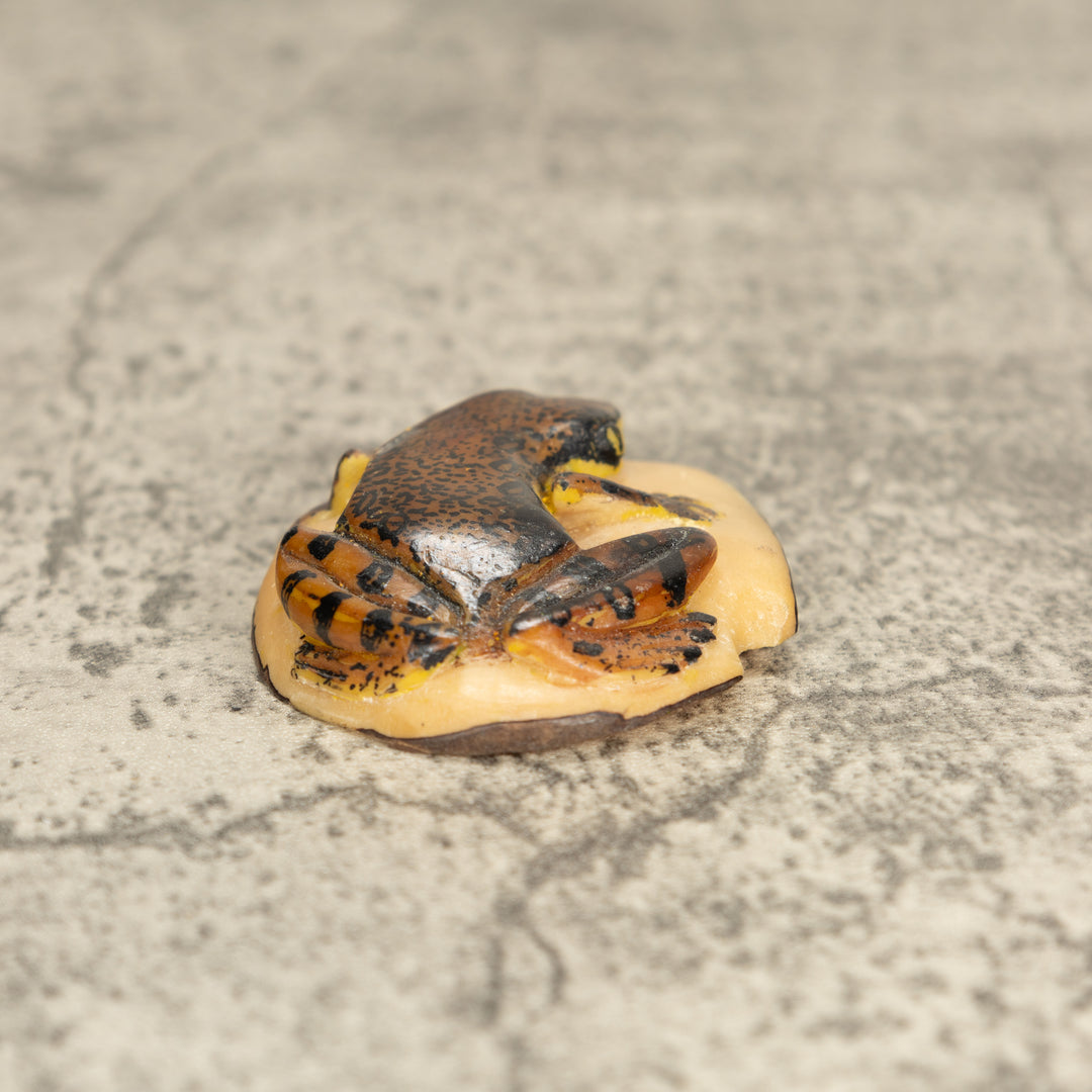 Vintage Poison Dart Tagua Nut Carving