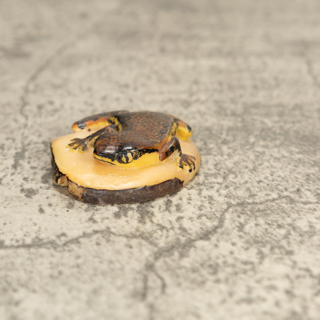 Vintage Poison Dart Tagua Nut Carving