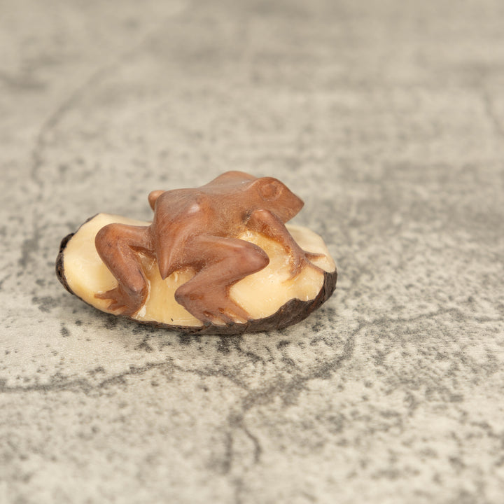 Vintage Poison Dart Tagua Nut Carving