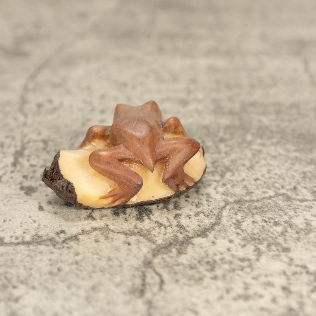 Vintage Poison Dart Tagua Nut Carving