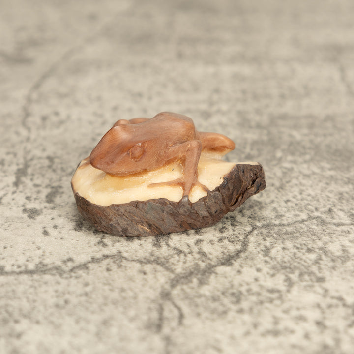 Vintage Poison Dart Tagua Nut Carving