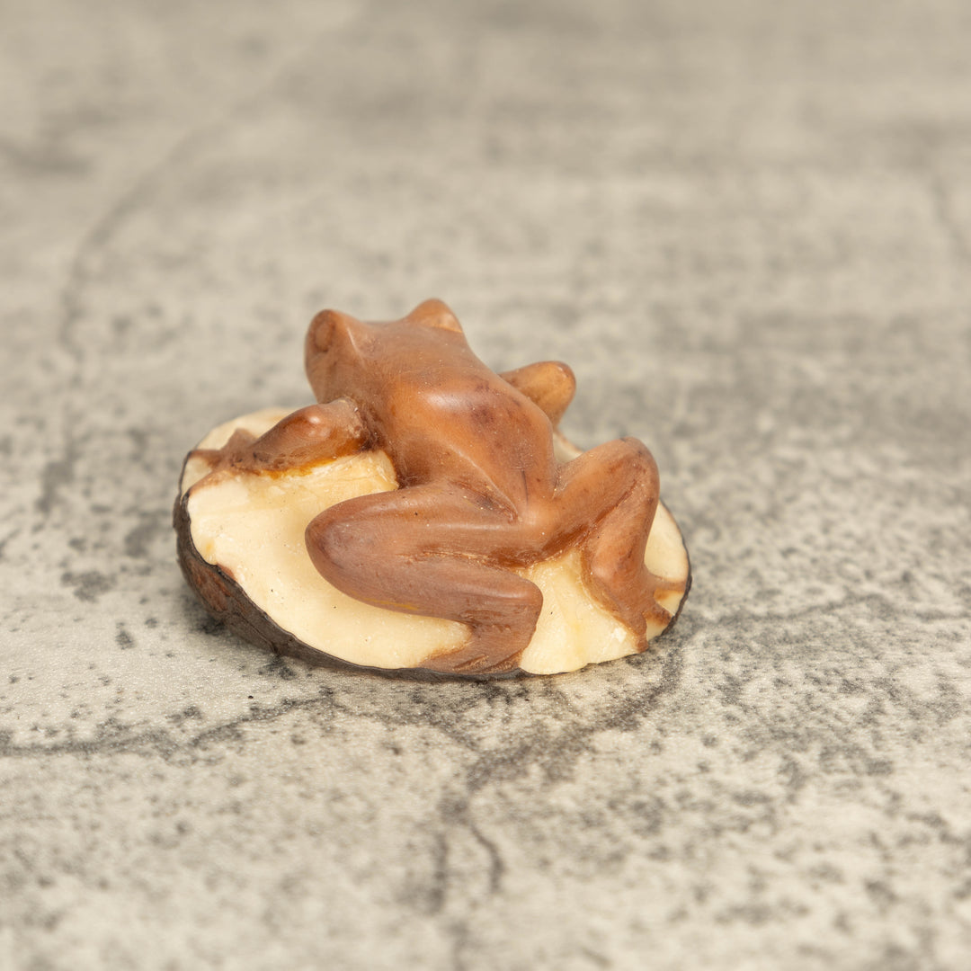 Vintage Poison Dart Tagua Nut Carving