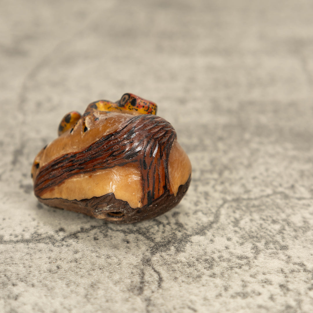 Vintage Poison Dart Tagua Nut Carving