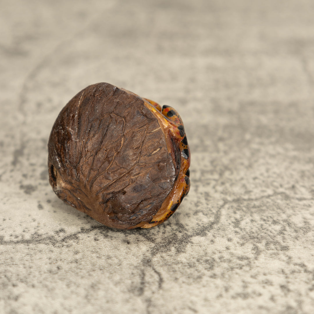 Vintage Poison Dart Tagua Nut Carving