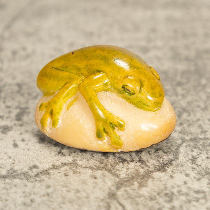 Vintage Poison Dart Tagua Nut Carving