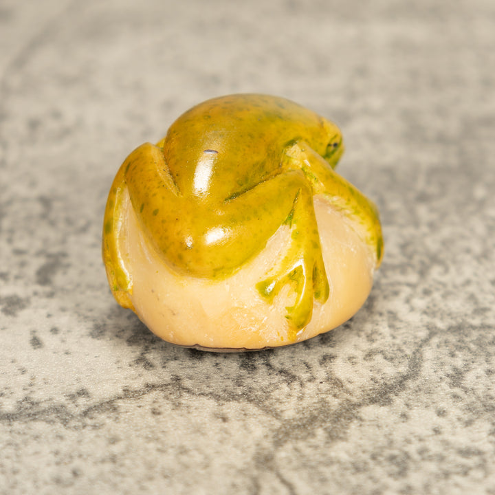 Vintage Poison Dart Tagua Nut Carving