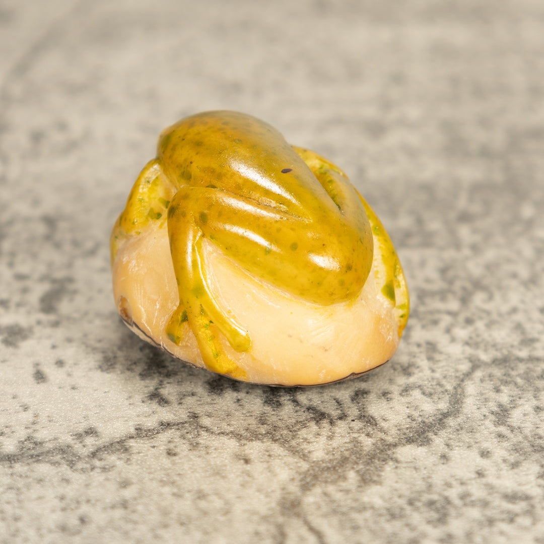 Vintage Poison Dart Tagua Nut Carving