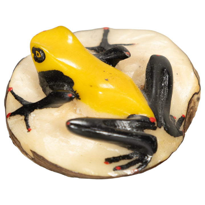 Vintage Poison Dart Tagua Nut Carving