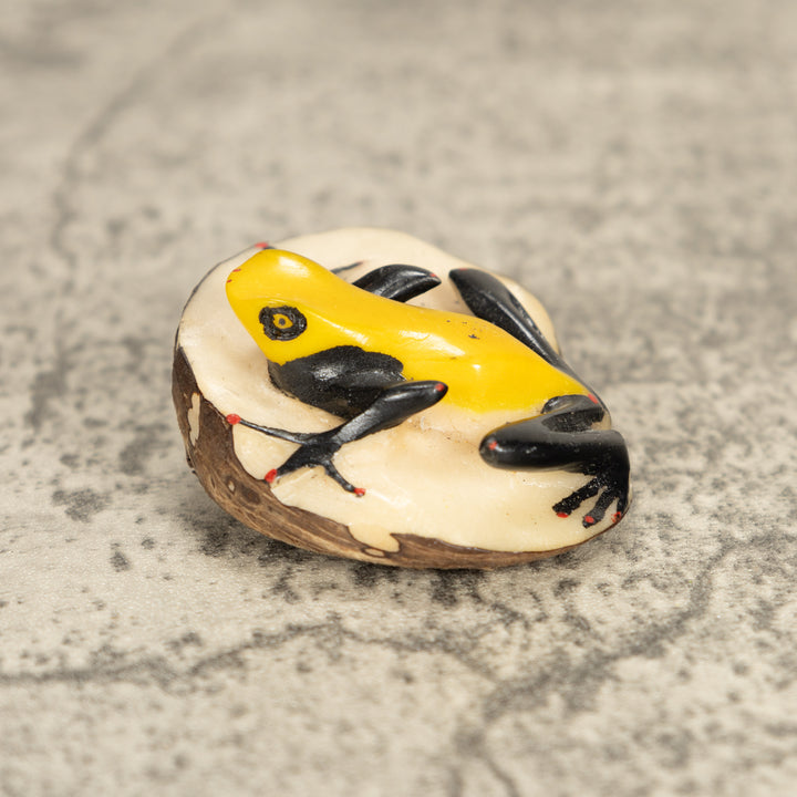 Vintage Poison Dart Tagua Nut Carving