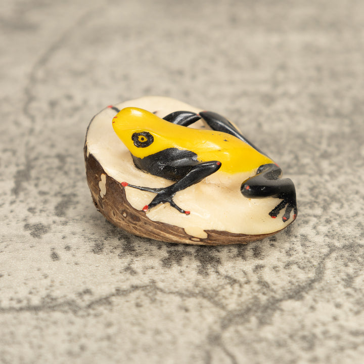 Vintage Poison Dart Tagua Nut Carving