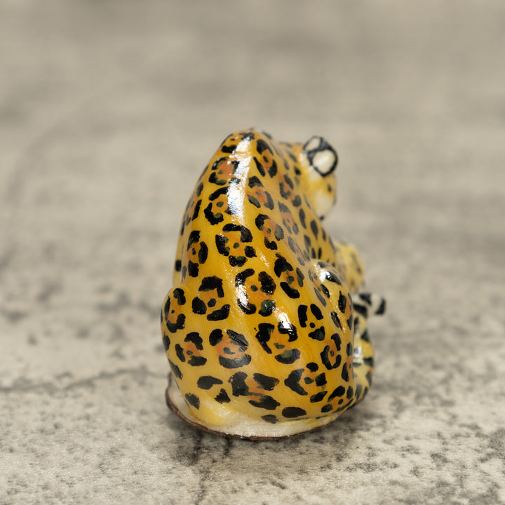 Jaguar Cat Tagua Nut Carving