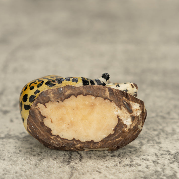 Jaguar Cat Tagua Nut Carving