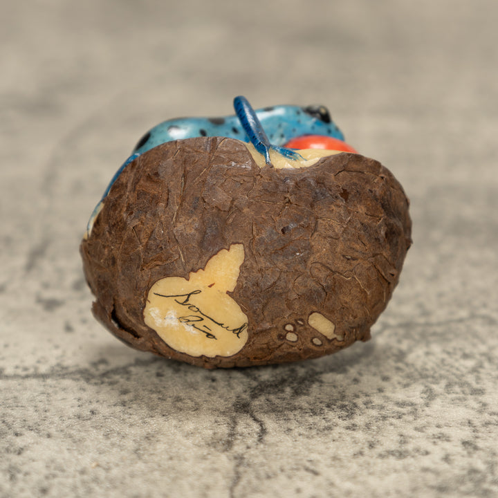 Blowthroat Poison Dart Frog Tagua Nut Carving