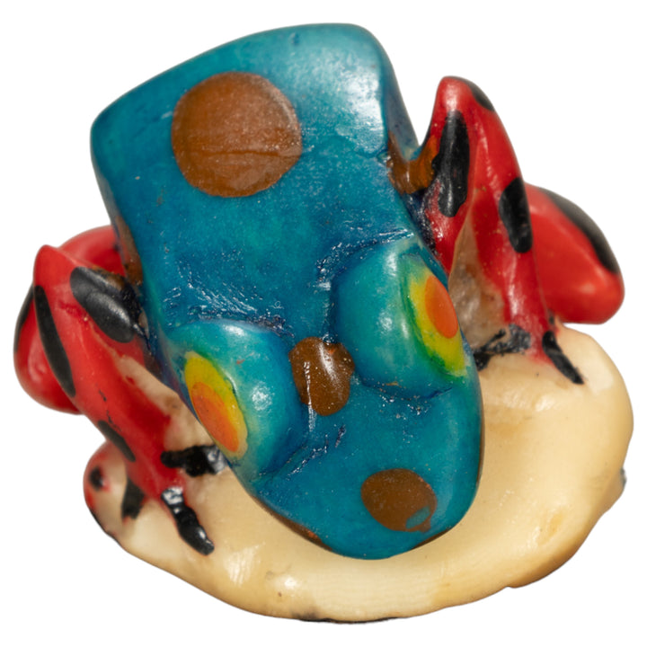 Poison Dart Frog Tagua Nut Carving