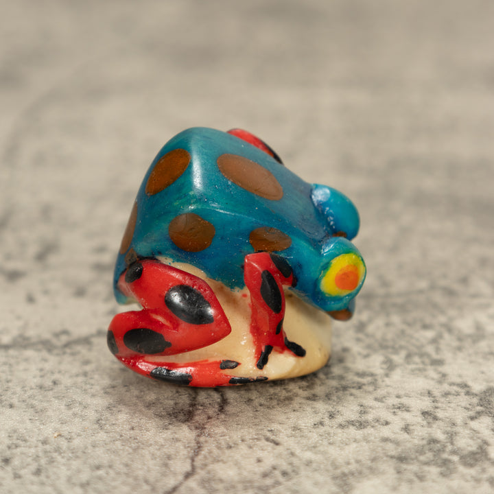 Poison Dart Frog Tagua Nut Carving