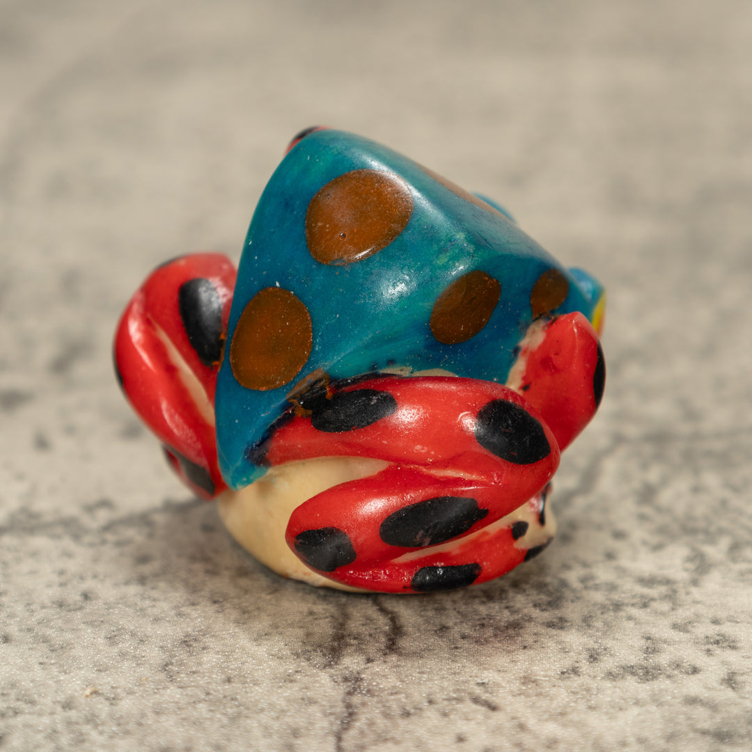Poison Dart Frog Tagua Nut Carving