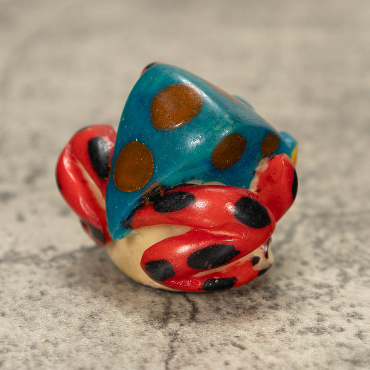 Poison Dart Frog Tagua Nut Carving